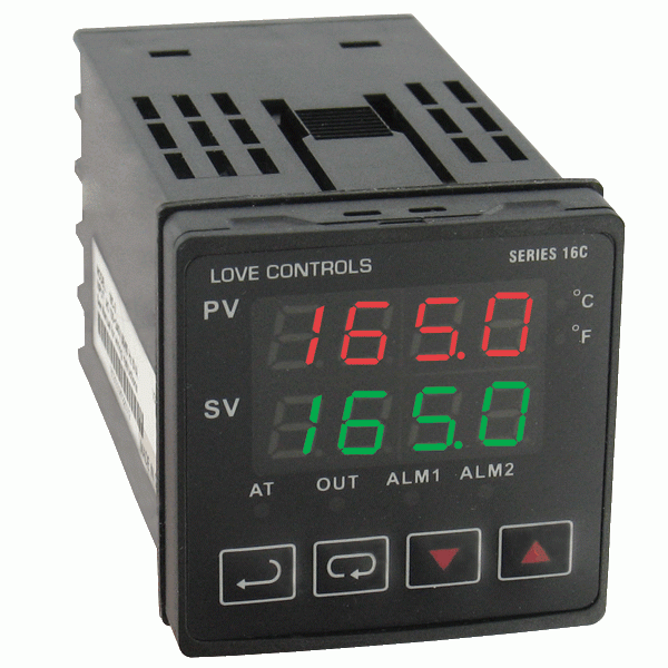 Dwyer Series 16C 1/16 DIN Temperature Controller, p/n# 16C-2
