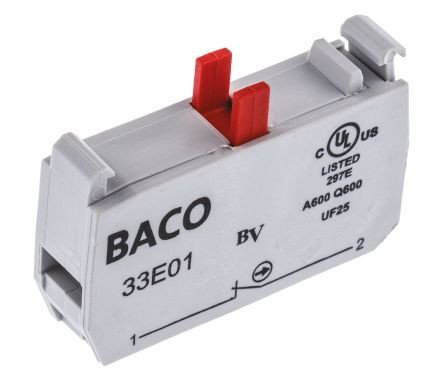 Baco NC Screw Terminal Contact Block, p/n# 33E01
