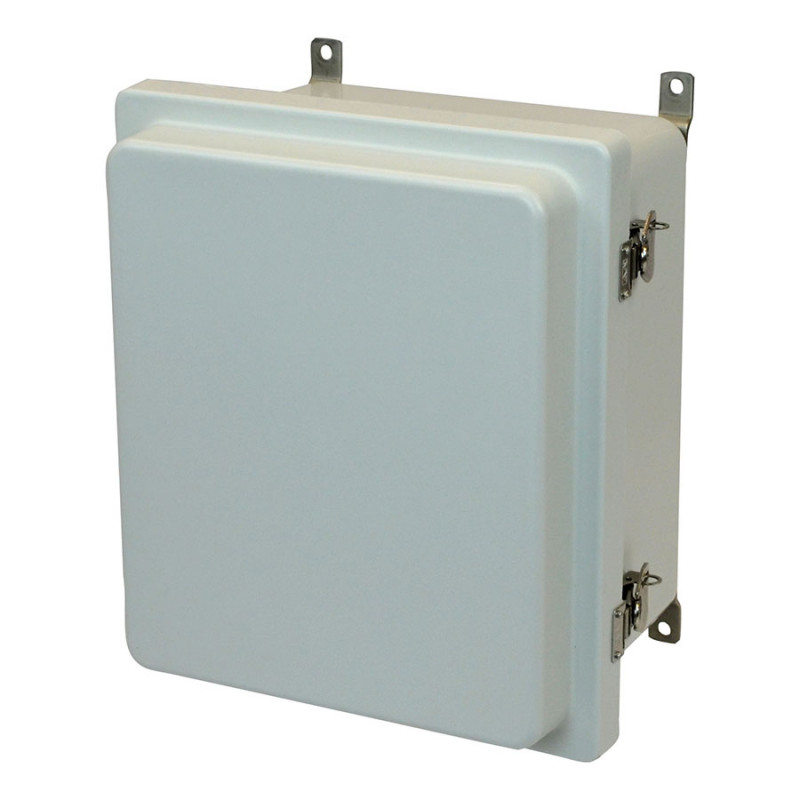 Allied Moulded Enclosure AM-R Series JIC Size 14x12 Twist Latch Hinged Cover, p/n# AM1426RT