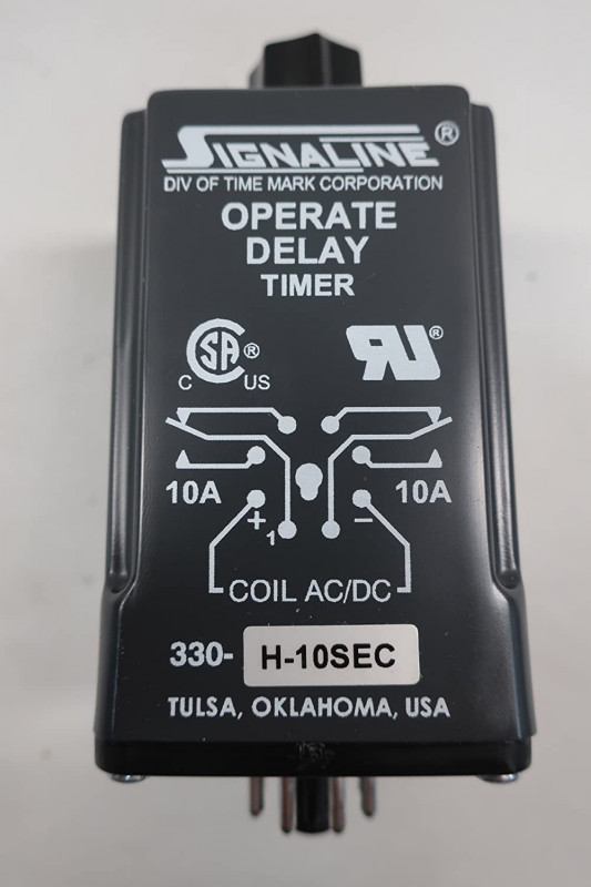 Time Mark Operate Delay Timer, p/n# 330-H-10SEC