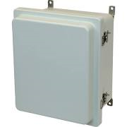 Allied Moulded Enclosure AM-R Series JIC Size 10x12 Twist Latch Hinged Cover, p/n# AM1206RT 