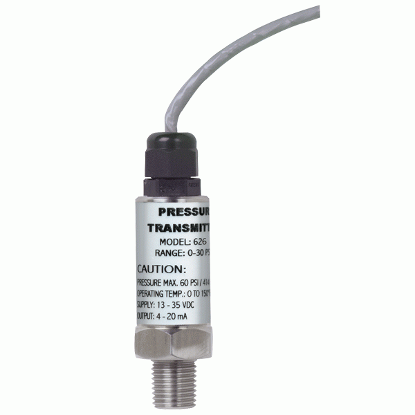 Dwyer Series 626 Pressure Transmitter 0-200 psi, p/n# 626-12-GH-P1-E3-S1