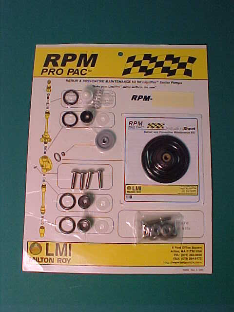 LMI Spare Parts Kit, p/n# RPM-460F